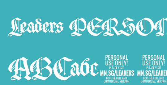 Leaders PERSONAL USE ONLY