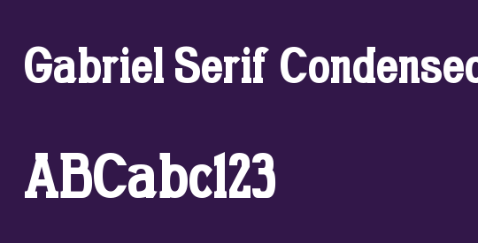 Gabriel Serif Condensed
