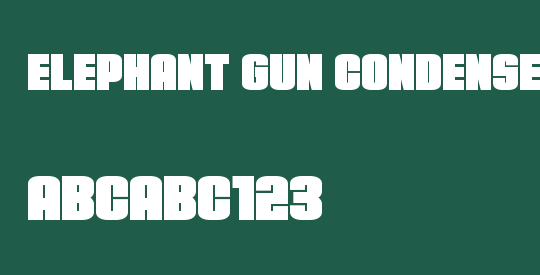Elephant Gun Condensed