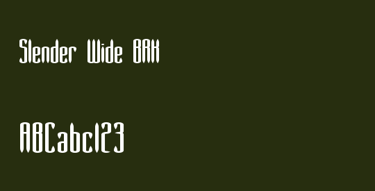 Slender Wide BRK
