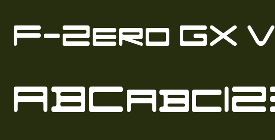 F-Zero GX Venue Font SemLt