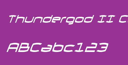 Thundergod II Condensed Italic