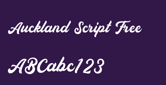 Auckland Script Free