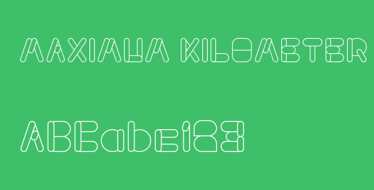 MAXIMUM KILOMETER