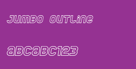 Jumbo Outline