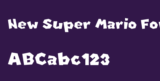 New Super Mario Font U