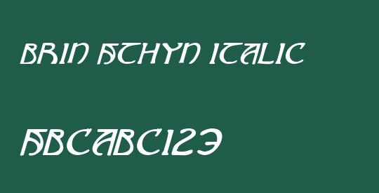 Brin Athyn Italic