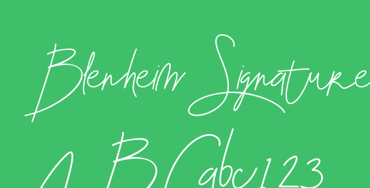Blenheim Signature