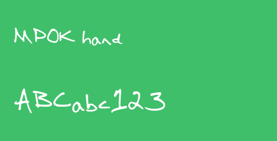 MPOK hand