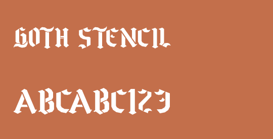 Goth Stencil
