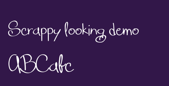 Scrappy looking demo