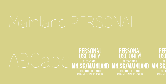 Mainland PERSONAL