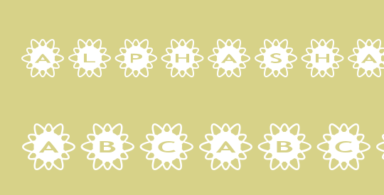 AlphaShapes flowers 2