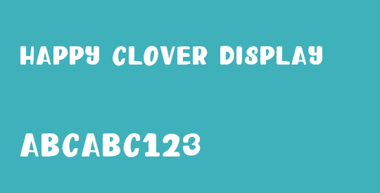 Happy Clover Display