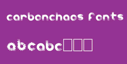 carbonchaos fonts