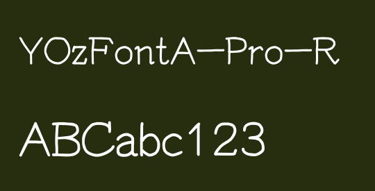 YOzFontA-Pro-R