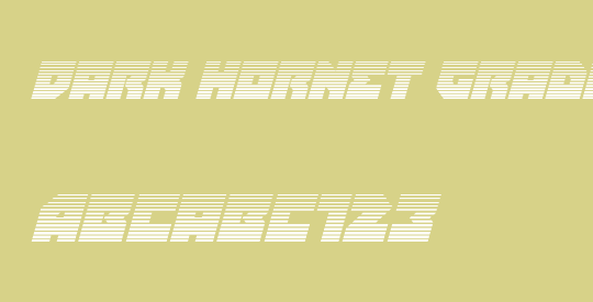 Dark Hornet Gradient Italic