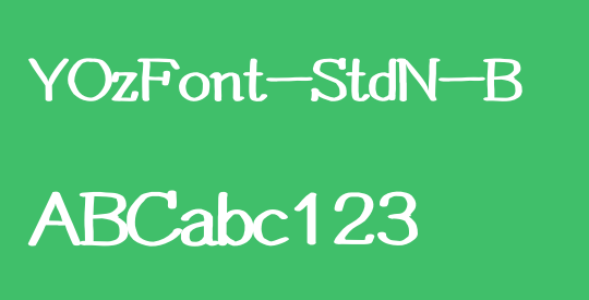 YOzFont-StdN-B
