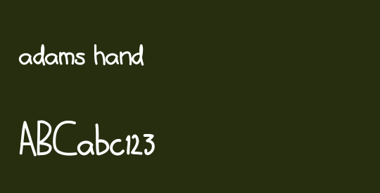 adams hand