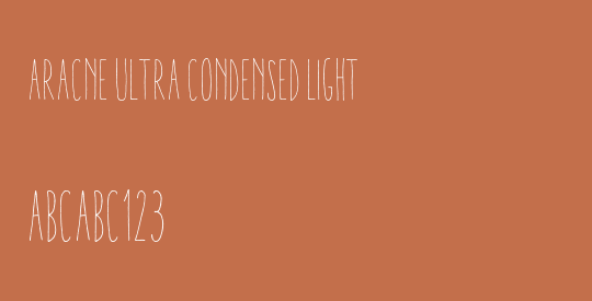 Aracne Ultra Condensed Light