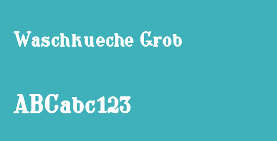 Waschkueche Grob
