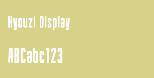Hyouzi Display