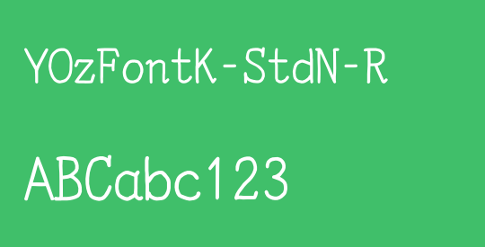 YOzFontK-StdN-R