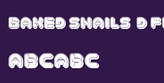 Baked Snails 3D Flat