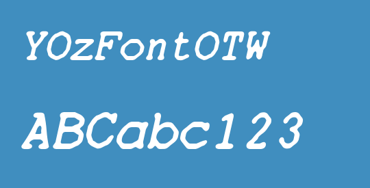 YOzFontOTW