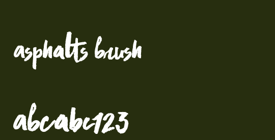 Asphalts Brush