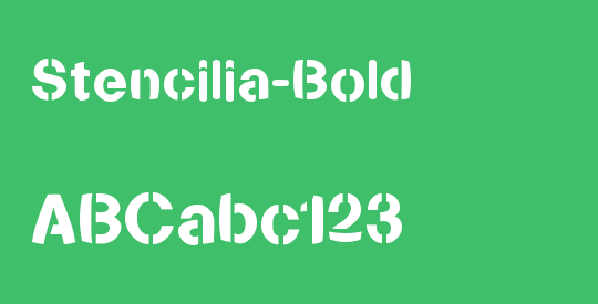 Stencilia-Bold