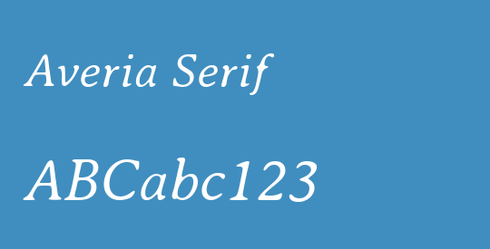 Averia Serif