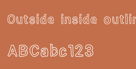 Outside inside outline