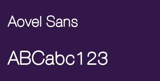 Aovel Sans