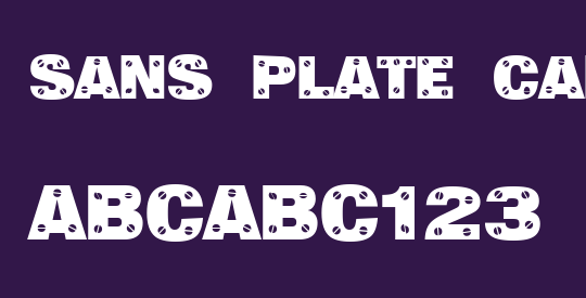 Sans Plate Caps