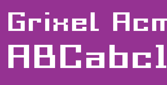 Grixel Acme 9 Regular Bold Xtnd