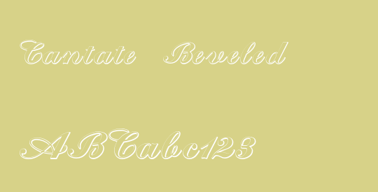 Cantate Beveled