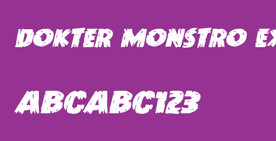 Dokter Monstro Expanded Italic