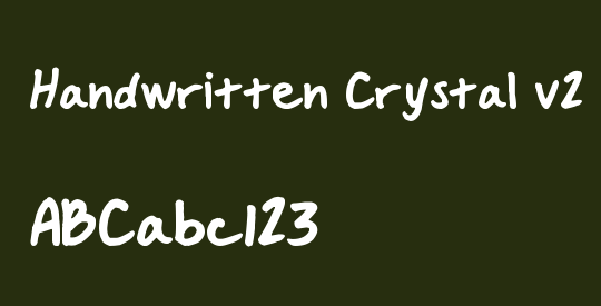 Handwritten Crystal v2