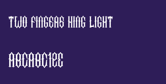 Two Fingers King Light