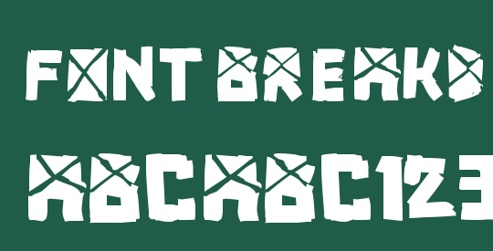 font breakdown