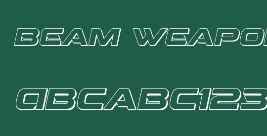 Beam Weapon 3D Italic