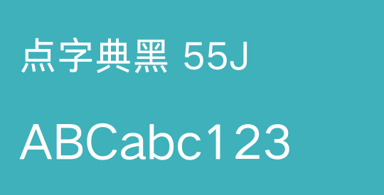 点字典黑 55J