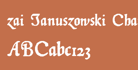 zai Januszowski Character 1594