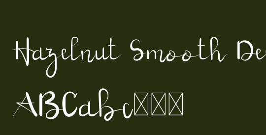 Hazelnut Smooth Demo Handwriting