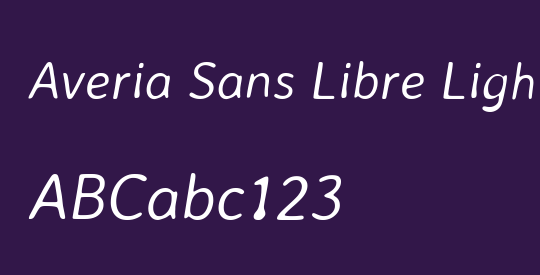 Averia Sans Libre Light