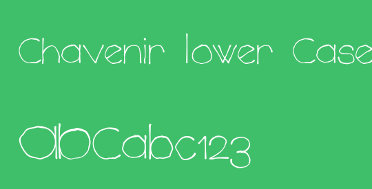 Chavenir Lower Case