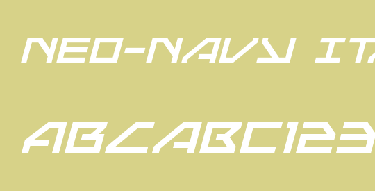 Neo-Navy Italic