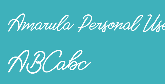 Amarula Personal Use