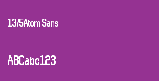 13/5Atom Sans